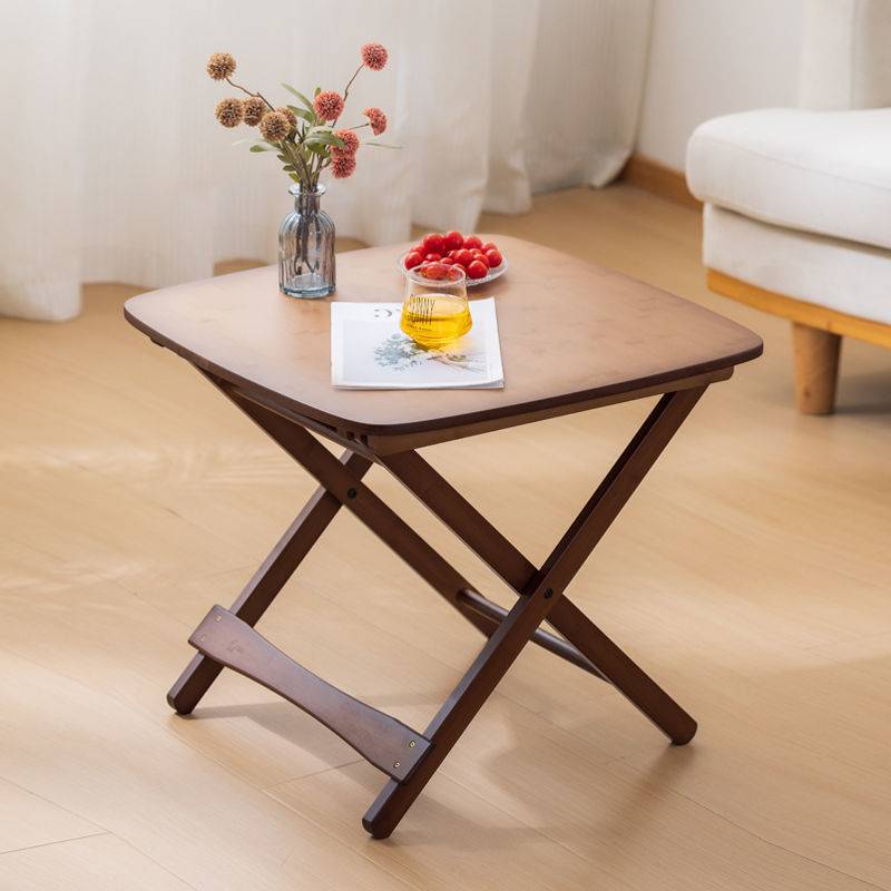 小桌子阳台喝茶正方形可折叠户外折叠桌子宿舍出租房简易折叠方桌