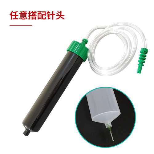黑色UV点胶针筒100CC200CC300CC大容量灌胶筒 美式遮光针管打胶筒