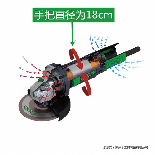 索沃克角向磨光机9800/9950/9110/9115角磨机swork重载抛光打磨