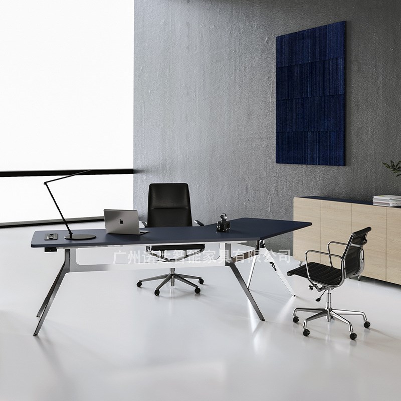 不锈钢桌架办公主管桌台架脚架高端简约I现代老板桌转角款源头厂