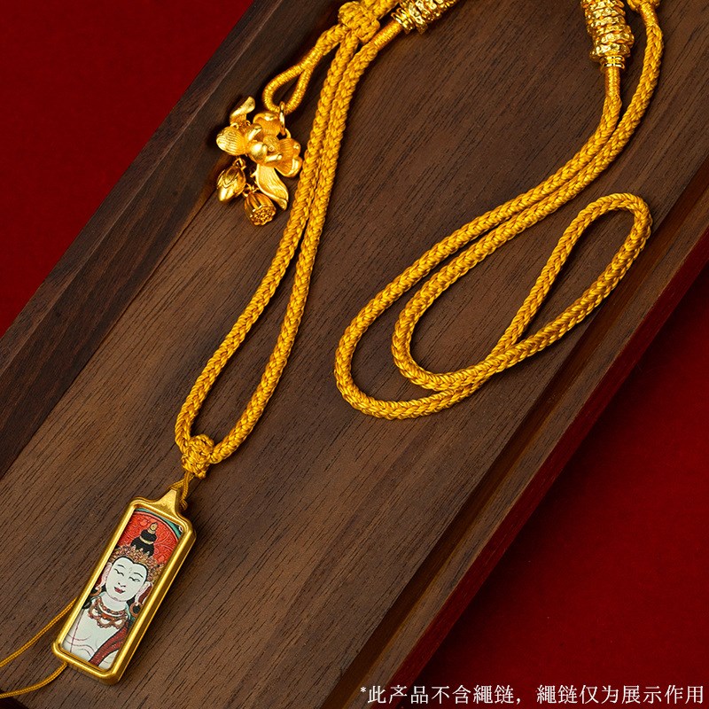 定制手工唐卡五爷黄财扎基拉姆z藏式唐卡绿度母九尾狐描金唐卡吊