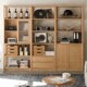 全实木实木组合书柜新中式 橡木落地书架简约现代置物架博古架隔断