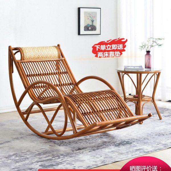 轻奢摇椅躺椅大人阳台家用休闲网红藤编懒人沙发老人逍遥午睡实木,住宅家具,摇椅,淘宝优惠券,粉丝福利购,淘宝优惠卷