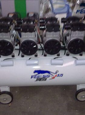 上海风豹560/7无油静音空气压缩机木工4机头空压机 175L气泵4.4KW