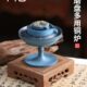 烧蓝铜倒流香炉大号中式 摆件磨盘家用室内石磨香薰炉茶道盘香炉