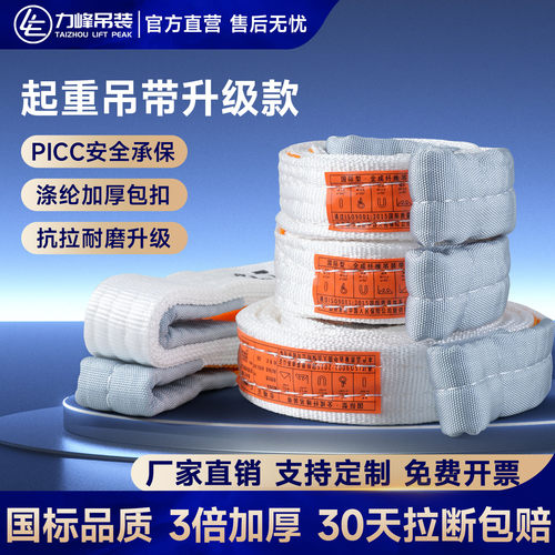 加厚吊装带起重吊带绳子扁平带吊带起重国标工业吊装绳吊绳5米10T