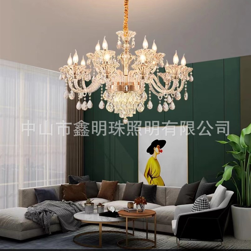 欧式水晶吊灯奢华大气豪华别墅客厅灯卧K室灯法式餐厅灯酒店灯具