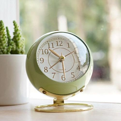 汉时（Hense）时尚创意小闹钟学生儿童高中生床头钟台钟桌钟闹表