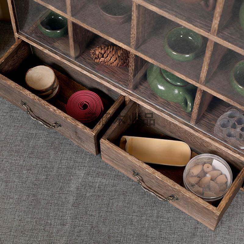 茶具古收纳柜茶壶架无品牌/带玻璃博架中式壁挂杯式挂架墙实木防