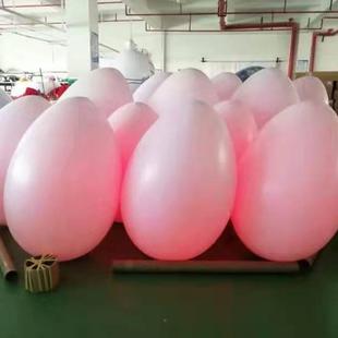 网创意充气发光不倒翁红气遥模气户外商场活动大球控变发光不倒色