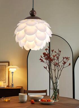 中古奶油风书创房主松花卧室44963吊灯卧艺术意果朵灯布艺家用餐