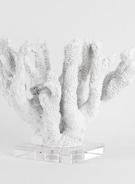 ES-A6275现代简约海珊瑚树雕塑摆件样板房酒店玄关客厅电视草柜装