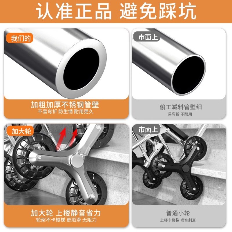 买菜小拉车便携购物车超市购物A爬楼轻便折叠家用老人手推拉杆拖