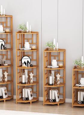 转角物架书架家用中层式角柜47217墙角置省空间收纳神器多落式三