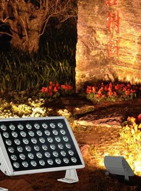 led投光灯外墙桥粱大功率48W洗墙投射灯园林景观照树灯户外聚光灯