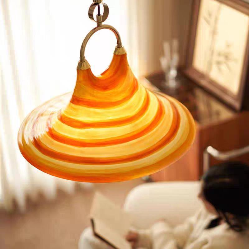 可升降喇叭灯餐厅吊灯客厅床头卧室可调节创意个性艺术吊灯