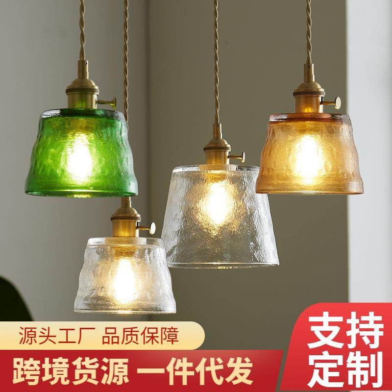 北欧黄铜玻璃吊灯复古名宿吧台餐厅床头灯创意个性咖啡厅卧室灯具,家装灯饰光源,智能吊灯,淘宝优惠券,粉丝福利购,淘宝优惠卷
