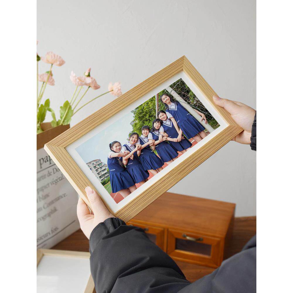 A6L毕业照相框长方形照片幼儿园小学集体大合照合影留念纪念挂墙