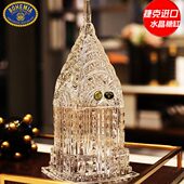 捷克BOHEMIA水晶玻璃糖果缸罐储物罐子糖缸装 饰摆件送礼物首饰盒