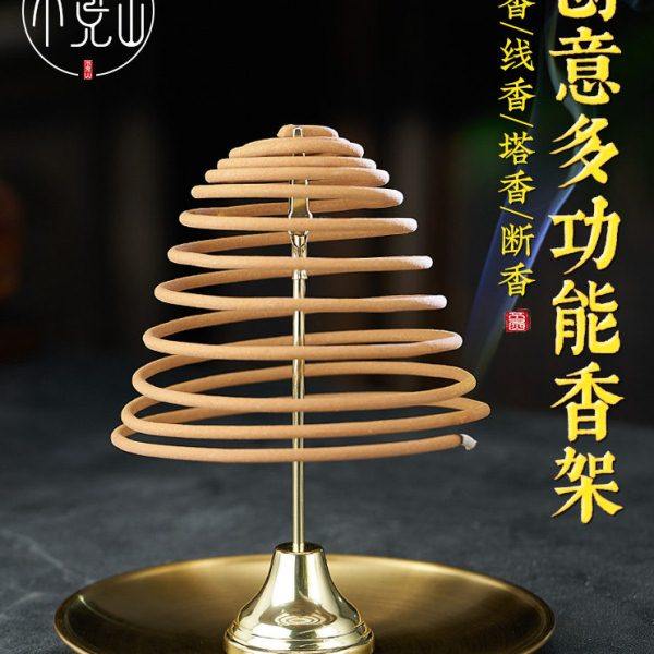 盘香架檀香创意托盘蚊香香薰炉12/24小时金属香夹底座支撑架香插,家居饰品,香薰炉,淘宝优惠券,粉丝福利购,淘宝优惠卷