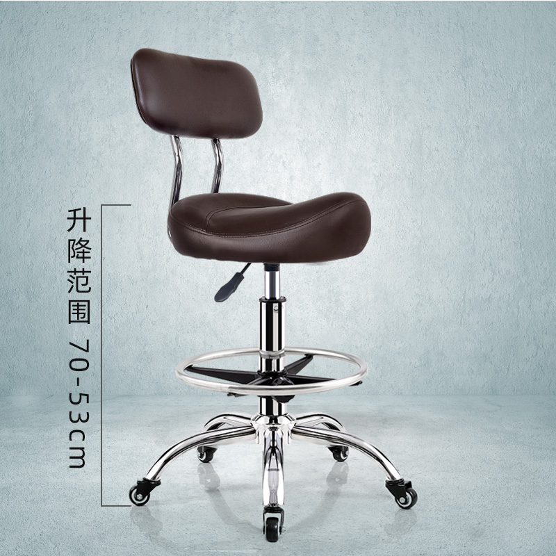 加高款椅子靠背升降转椅r滑轮厨房炒菜做饭收银前台专用理发师凳