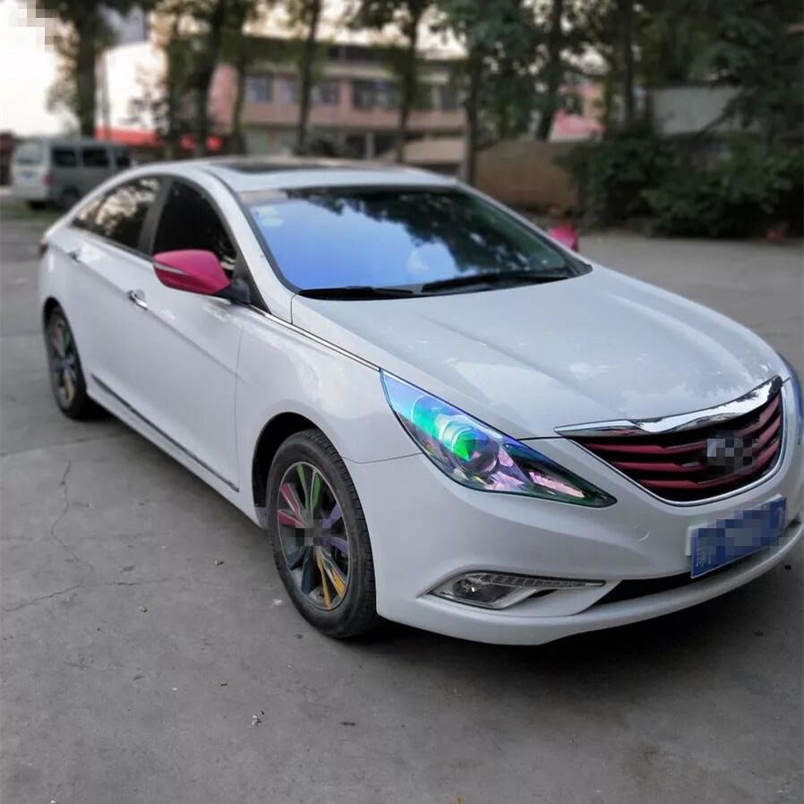 变变色龙膜汽车尾灯灯膜彩灯变色透明膜车灯贴纸车灯炫透光膜色灯