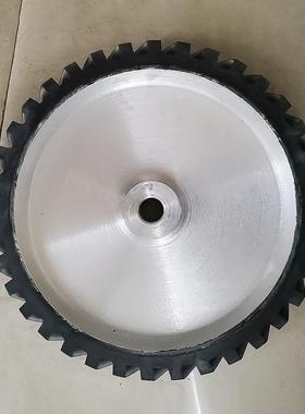 砂砂带机橡胶轮复合金刚砂带轮传动NDU砂轮打磨斜轮纹带带机抛光