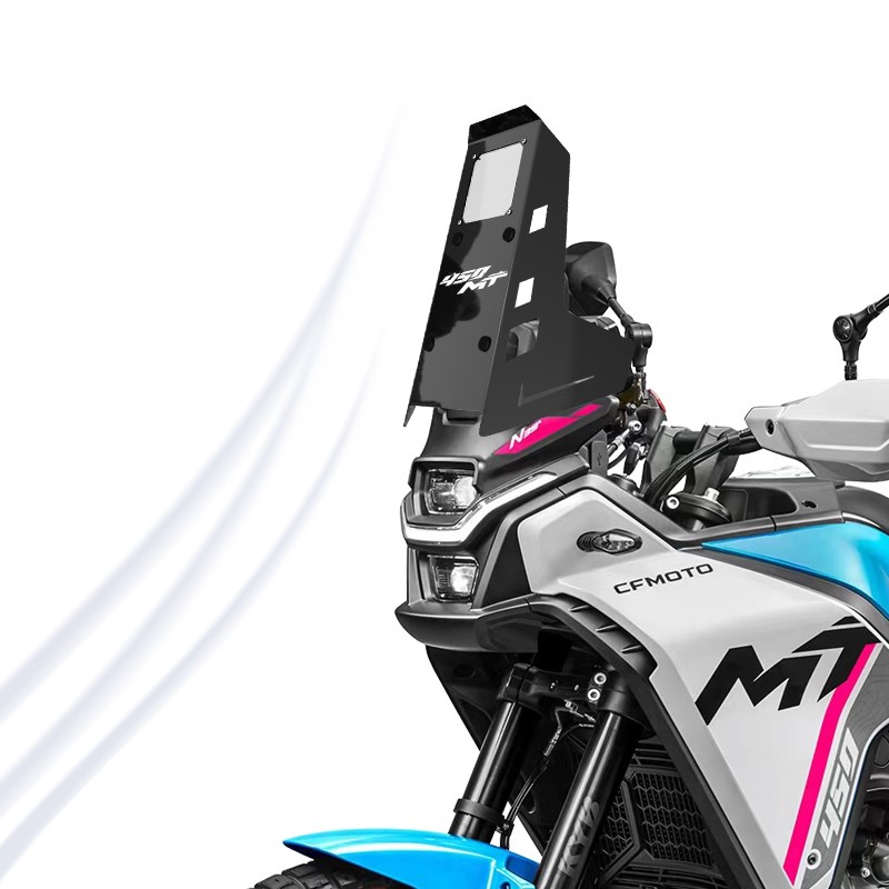 适用于春风450MT前挡风玻璃专用改装竞技黑化前风X挡挡雨板配件