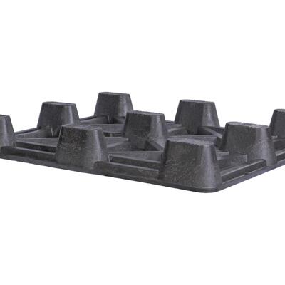 竹塑九脚发货托盘物仓库叉车防潮免熏UTF托蒸托板板垫卡板发运流