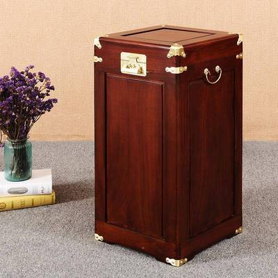 樟木箱香CKL樟木花架竖画筒箱子整板款字衣物画蛀收纳箱防防潮