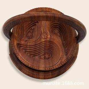 木雕果干件篮板水果甜点客厅书房样软装 旅游纪念8120品 摆餐厅软装