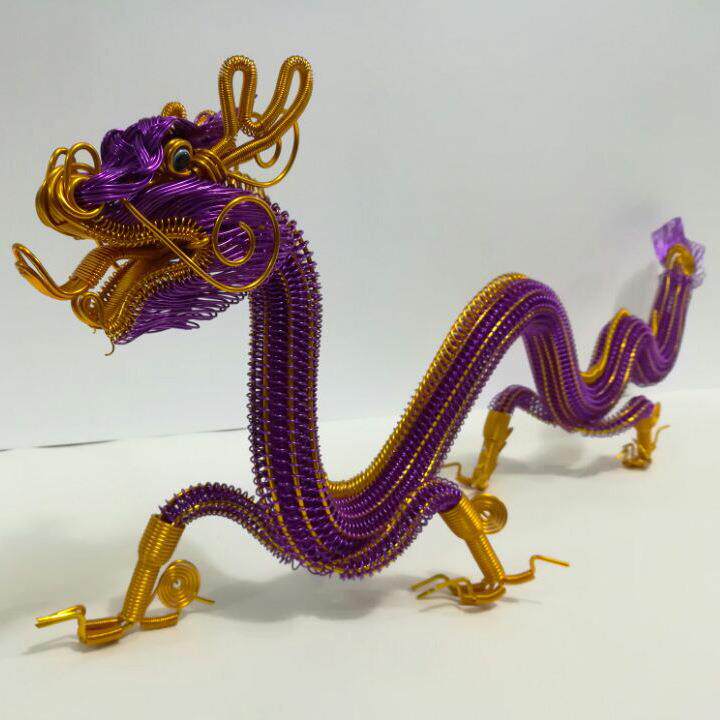 创动漫仿模型意手编LRQ工艺丝铝线真铝编织摆件