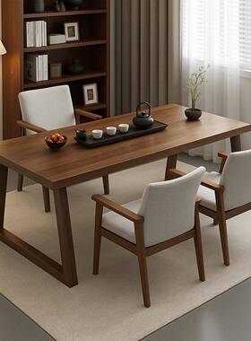 茶椅组合新中式约高端家用夫泡茶功茶台简大板茶几阳台桌洽GJU谈