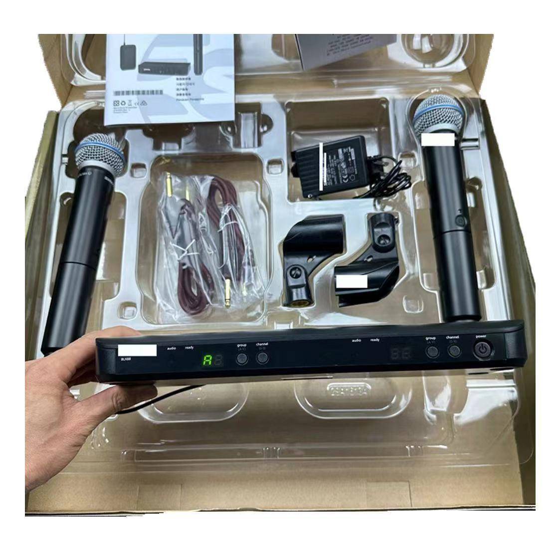 筒BX288BETLA58A话BLX288B拖二无线麦一克风无线话筒