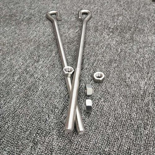 304不锈钢地脚螺丝 预埋螺栓  L型9字型GB799 M10M12M16M20M24M3