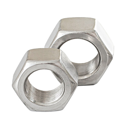 304不锈钢六角细牙螺母细扣螺丝帽M5M6M8M10M12M14M16M18M20M24mm