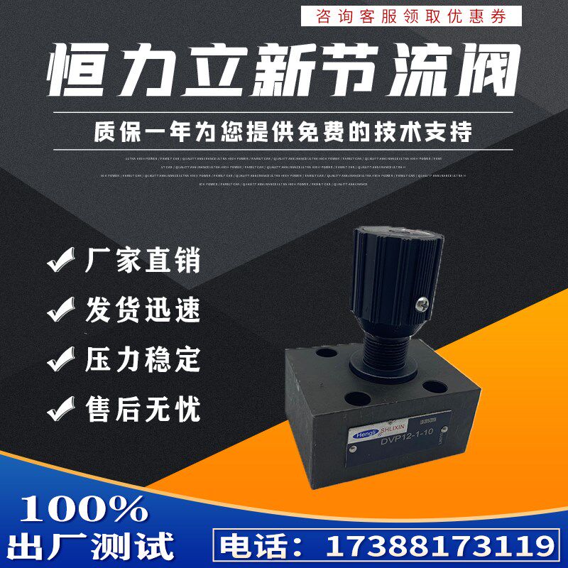SHLIXIN上海立新节流截止阀DVP8-1-10 DRVP8-1-10液压阀DRV8 DV8