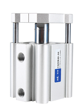 气动大推力三杆带导杆CDQM薄型三轴气缸CQMB32/40/50-10-15-20-30