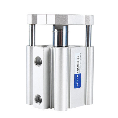 气动大推力三杆带导杆CDQM薄型三轴气缸CQMB32/40/50-10-15-20-30