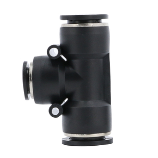 快速接头PEG8 6气动快插4mm气管T型三通10变径塑料12mm大小头三插