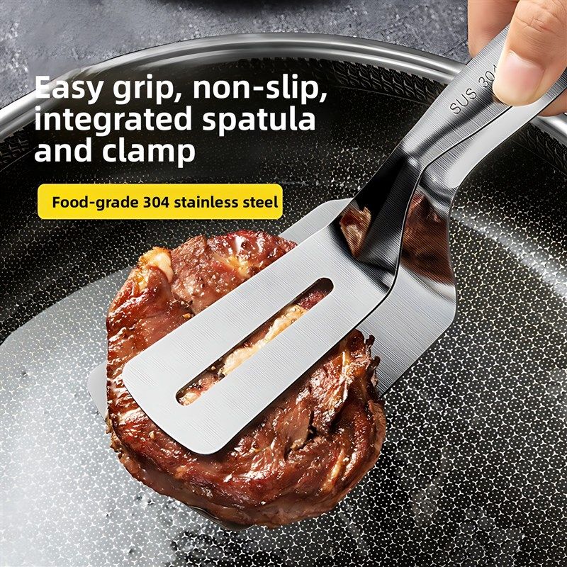 加厚一体不锈钢耐高温防烫夹翻鱼煎炸神器不粘牛排夹子厨房专用,搬运/仓储/物流设备,其他起重搬运设备,淘宝优惠券,粉丝福利购,淘宝优惠卷