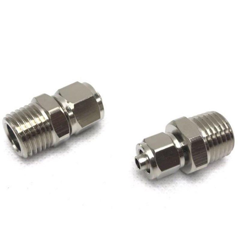 快拧终端气动接头快接6-PT1/8螺纹RC1/4牙锁母直通10*8-02分油管