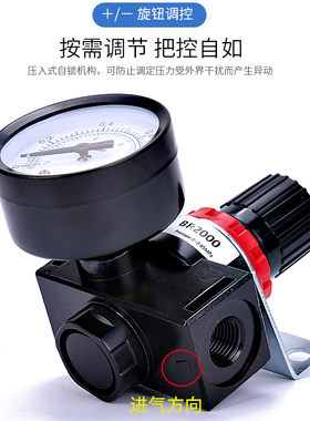 AR2000减压阀调压阀压缩空气空压机BR气动气压调节阀可调气压气阀