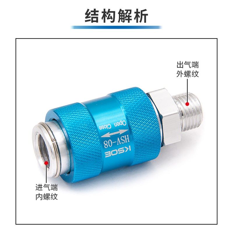 气动手滑阀HSV-08/06/10/15滑动开关MS-22MF2分/33MF2分3分手推阀