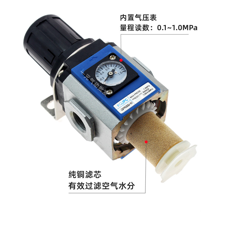 GFR200-08气动调压过滤器GFR300-08/10气压过滤调压阀GFR300-15