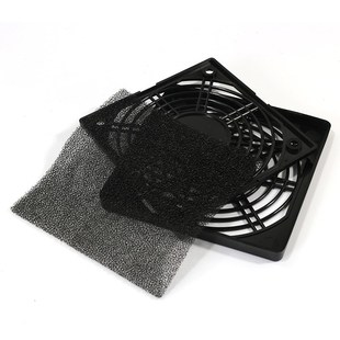 轴流风机防尘网机柜配电箱散热风扇塑料三合一过滤通风网罩过滤网