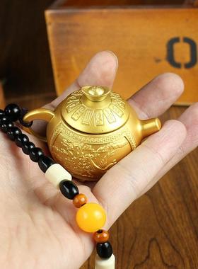 金属龙凤呈祥把把胡转转金元宝手把件金属工艺品桌面解压 龙凤壶