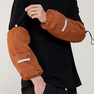 帆布防水套袖办公画画厨房家务清洁秋冬棉服务员男女工作护袖头筒