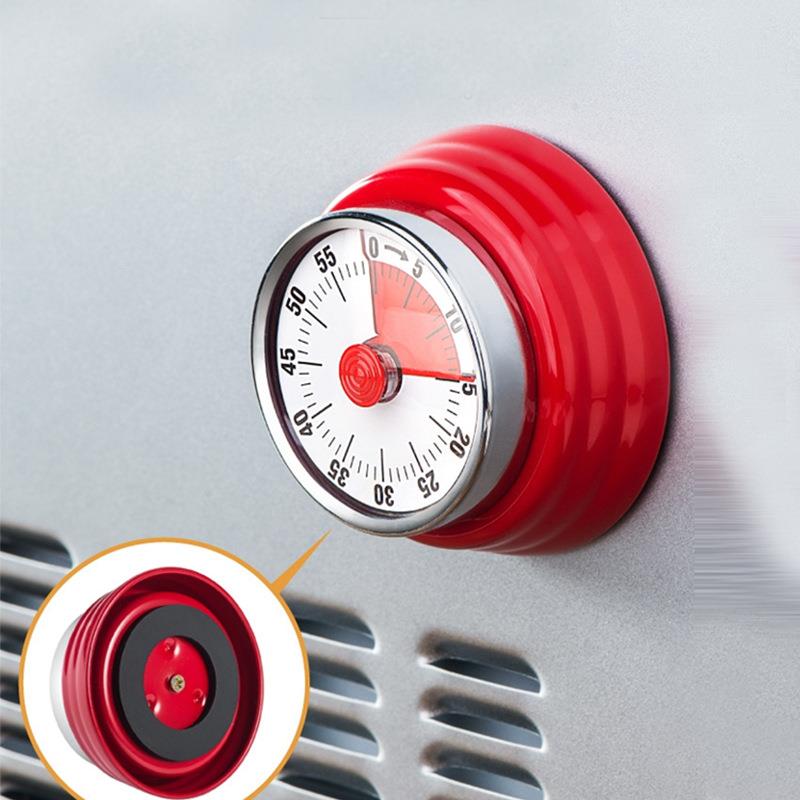 圆形计时器定时器厨房学生做题时间管理磁铁磁吸创意提醒器可视化