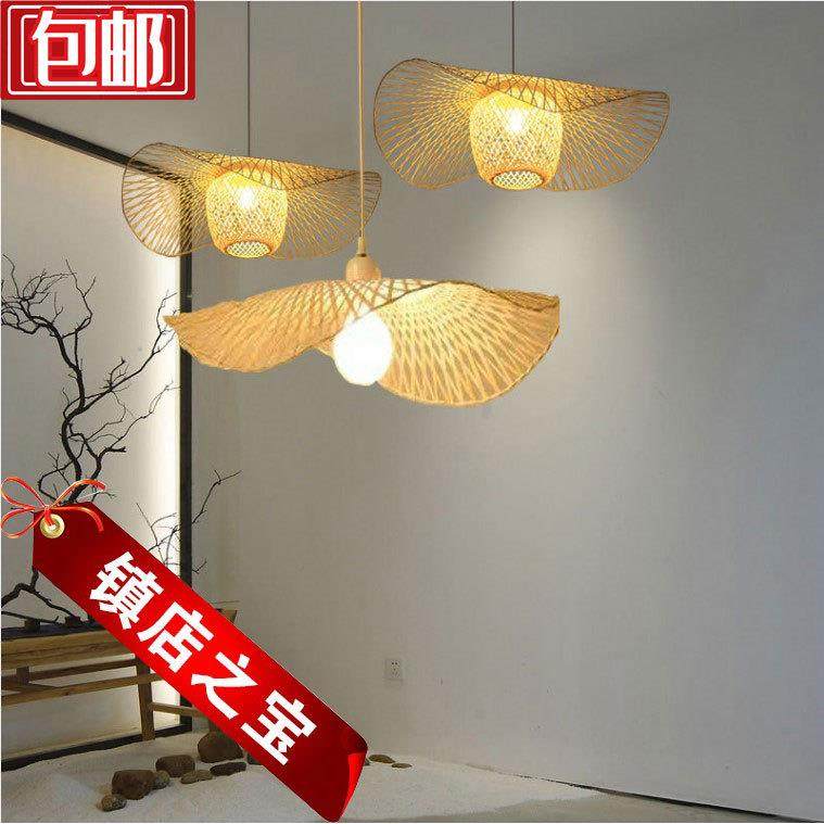 中式竹编吊灯餐厅过道楼梯服装店茶楼饭馆竹艺田园米榻榻日式灯笼,家装灯饰光源,智能吊灯,淘宝优惠券,粉丝福利购,淘宝优惠卷